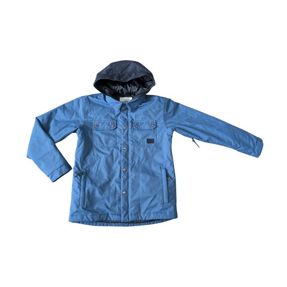 Quiksilver Snowboard Jacket Men L Blue Dry Flight Tech 10K Gorpcore Snowboarding - Picture 1 of 12